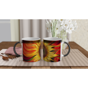 Magic 11oz Sunburst Sunflower Ceramic Mug